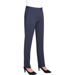 Brook Taverner - Ophelia - Pantalon - Navy Pin Dot - 64% Polyester / 34% Viscose / 2% Elasthan