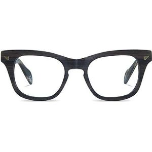 JOIUSS Russ Glasses by Unisex brilmontuur, Dark Wood Effect/Clear