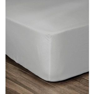 Verstelbaar onderlaken Lovely Home Lichtgrijs 90 x 190