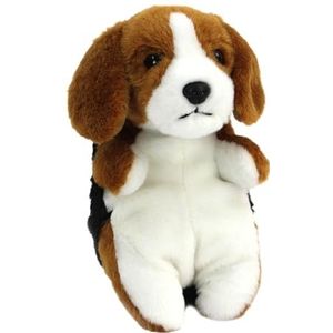 Living Nature Baby Beagle Knuffeldier, pluche dier, wollige en behaaglijke hond, zacht speelgoedcadeau voor pasgeborenen en baby's, natuurlijk, milieuvriendelijk