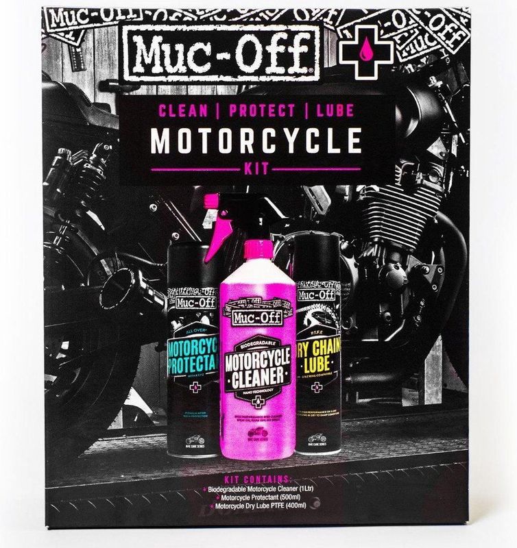 Muc-Off Clean, Protect And Lube Kit Motorfiets Onderhous Set