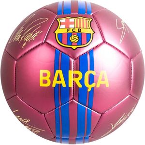 FC Barcelona - voetbal - met handtekeningen - maat 5