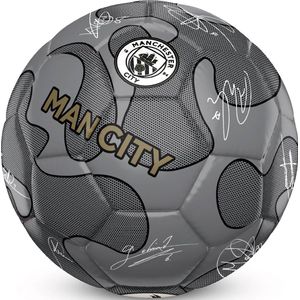 Manchester City voetbal - 32 Panel Camo - met handtekeningen - maat 5