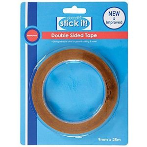 Unbekannt Stick it, 25 x 9 mm, dubbelzijdig plakband, bruin