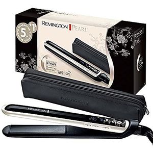 Remington Stijltang Pearl (Keramische coating, Makkelijker Door Het Haar Glijden, Flexibele platen, LCD-display, 150-235 °C) Hair Straightener S9501