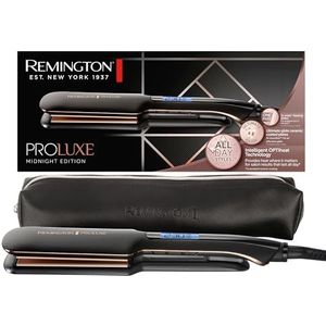 Remington - S9150B - Haarstyler - Zwart - Keramische Platen - Digitale Temperatuurinstellingen