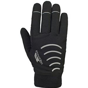 Trespass Crossover, zwart, M/L, waterdichte handschoenen met noppen voor dames en heren, uniseks, medium/large, zwart