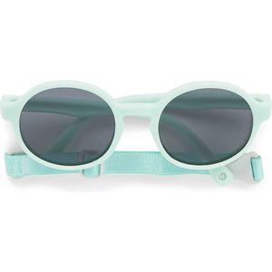Originele Dooky Fidji zonnebril voor meisjes en jongens, geschikt voor kleine kinderen en baby's, UV-A & UV-B-bescherming, splintervrije lens met verstelbare en afneembare band), mint