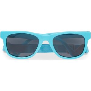 Dooky Santorini blauwe zonnebril voor kinderen, babybescherming (zonnebril voor peuters en baby's, UVA & UV-B-bescherming, splintervrije lens met verstelbare en afneembare band), aqua