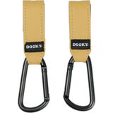 Dooky Buggy/Kinderwagen Haak klein 2 stuks - Bruin