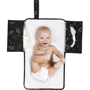 Dooky 3-in-1 Changing Pack - Romantic Leaves Black