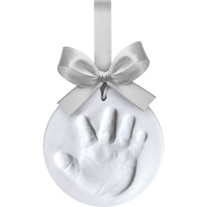 Happy Hands - Ornament Kit - Gipsafdruk hand/voet - Ornament incl zilver lint