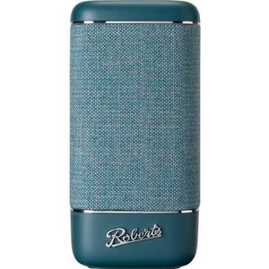 Roberts - Beacon 325 Bluetooth-luidspreker – draagbaar, oplaadbaar, batterijduur 12 uur, twee passieve basradiatoren, vintage design, Bluetooth, streaming, ingang tot 2 jaar – blauwgroen