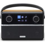 Roberts Stream 94 L stereo draagbare radio, dab+/FM/Bluetooth/wifi, zwart en kersenhout