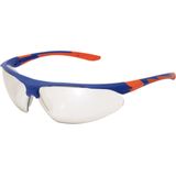 Stealth - 9000 Veiligheidsbril - Transparant - Polycarbonaat - Blauw en Oranje Montuur