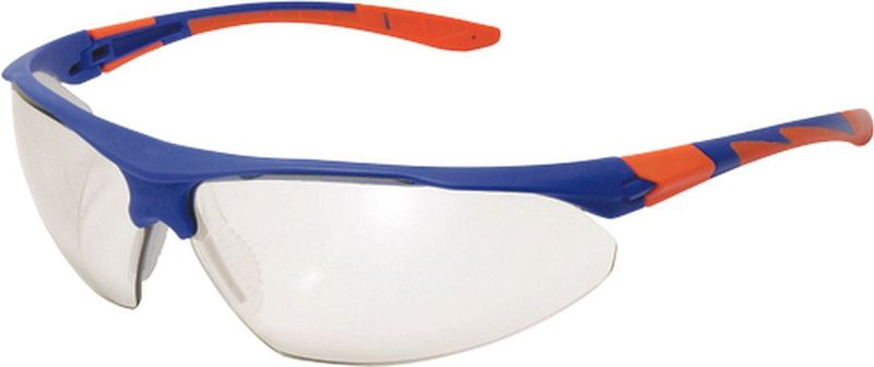 Stealth - 9000 Veiligheidsbril - Transparant - Polycarbonaat - Blauw en Oranje Montuur