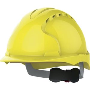 JSP Hełm beschermend EVO®3, regelbaar na pokrętło, wentylowany, geel