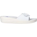 Scholl - New Massage Slippers - Wit - PVC - Waterdicht