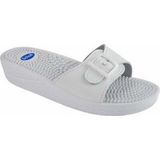 Scholl - New Massage Slippers - Wit - PVC - Waterdicht
