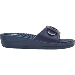 Scholl - New Massage - Muiltjes - Blauw - PVC