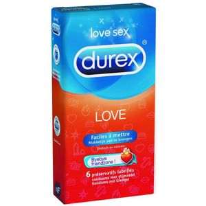 Durex - Love Condooms Met Glijmiddel 6 st.