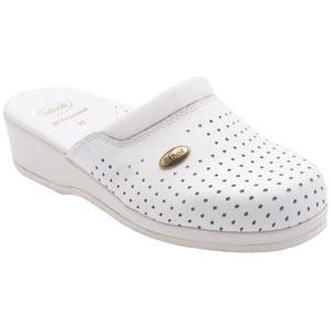 Scholl - Back Guard - Klomp - Wit - Fretten Leer