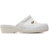 Scholl Uniseks Clog Backguard medische schoenen, Wit, 40 EU