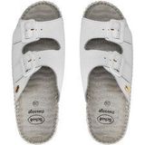 Scholl - Weekend - Slipper - Wit - Leer - Met Gesp Sluiting