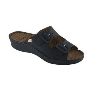 Scholl - Weekend - Slipper - Blauw - Leer