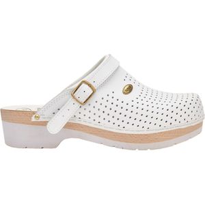 Scholl - Super Comfort - Klomp - Wit - Leer