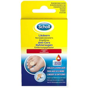Scholl - Likdoorn Verwijderpleister - Wit - Bevat Salicylzuur
