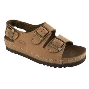 Sandaal Scholl Unisex Air Bag Back Strap Cuoio