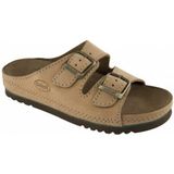 Scholl - Air Bag - Slipper - Beige - Leer - Rubber