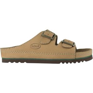 Scholl - Air Bag - Slipper - Beige - Leer - Rubber