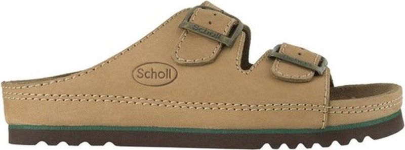 Scholl - Air Bag - Slipper - Beige - Leer - Rubber