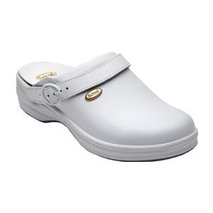 Scholl - New Bonus - Klompen - Wit - Textiel