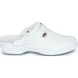 Scholl - New Bonus - Klomp - Wit - Leer