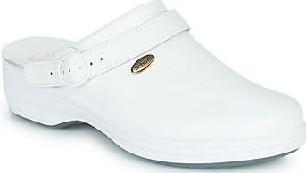 Scholl - New Bonus - Klomp - Wit - Leer