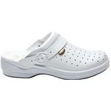 Scholl - New Bonus - Medische Klomp - Wit - Leer