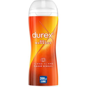 Durex Massage Olie en Glijmiddel 2-in-1 - Sensual met Ylang Ylang - waterbasis - 200 ml