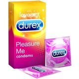 Durex Pleasure Me condooms 10 stuks Met Ribbels en Nopjes voor maximaal genot Hoge Kwantumkorting