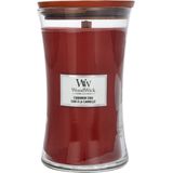 WoodWick Hourglass Large Geurkaars Cinnamon Chai