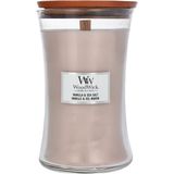 WoodWick - Large Hourglass - Geurkaars - Vanille & Zeezout - Sojawas