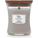 Woodwick - Fireside - Geurkaars - 85 g - Sojawas - Houten Lont