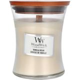 WoodWick - Medium Hourglass - Geurkaars - Vanilla Bean - Hoogwaardige mix van paraffine en sojawas