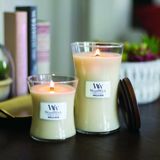 WoodWick - Medium Hourglass - Geurkaars - Vanilla Bean - Hoogwaardige mix van paraffine en sojawas
