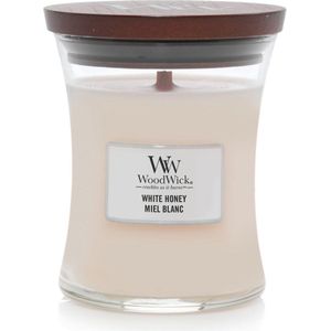 WoodWick - Medium Hourglass - White Honey - Geurkaars