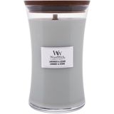 WoodWick - Large Hourglass - Geurkaars - Roze - Paraffine en Sojawas