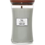 WoodWick - Large Hourglass - Geurkaars - Roze - Paraffine en Sojawas