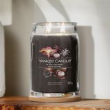 Yankee Candle - Signature Grote Kaars - Zwart - Kokosnoot - 567 g